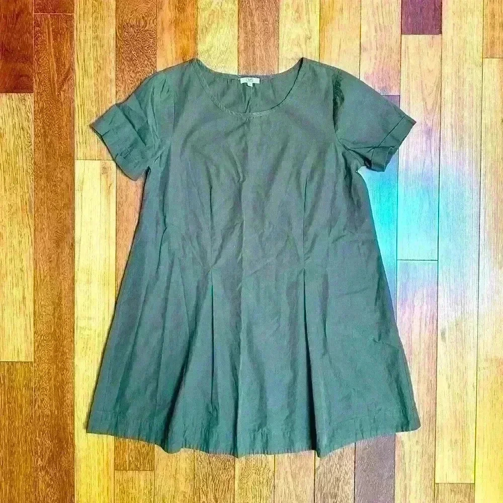 OVS |  Cotton green short sleeve mini dress size large